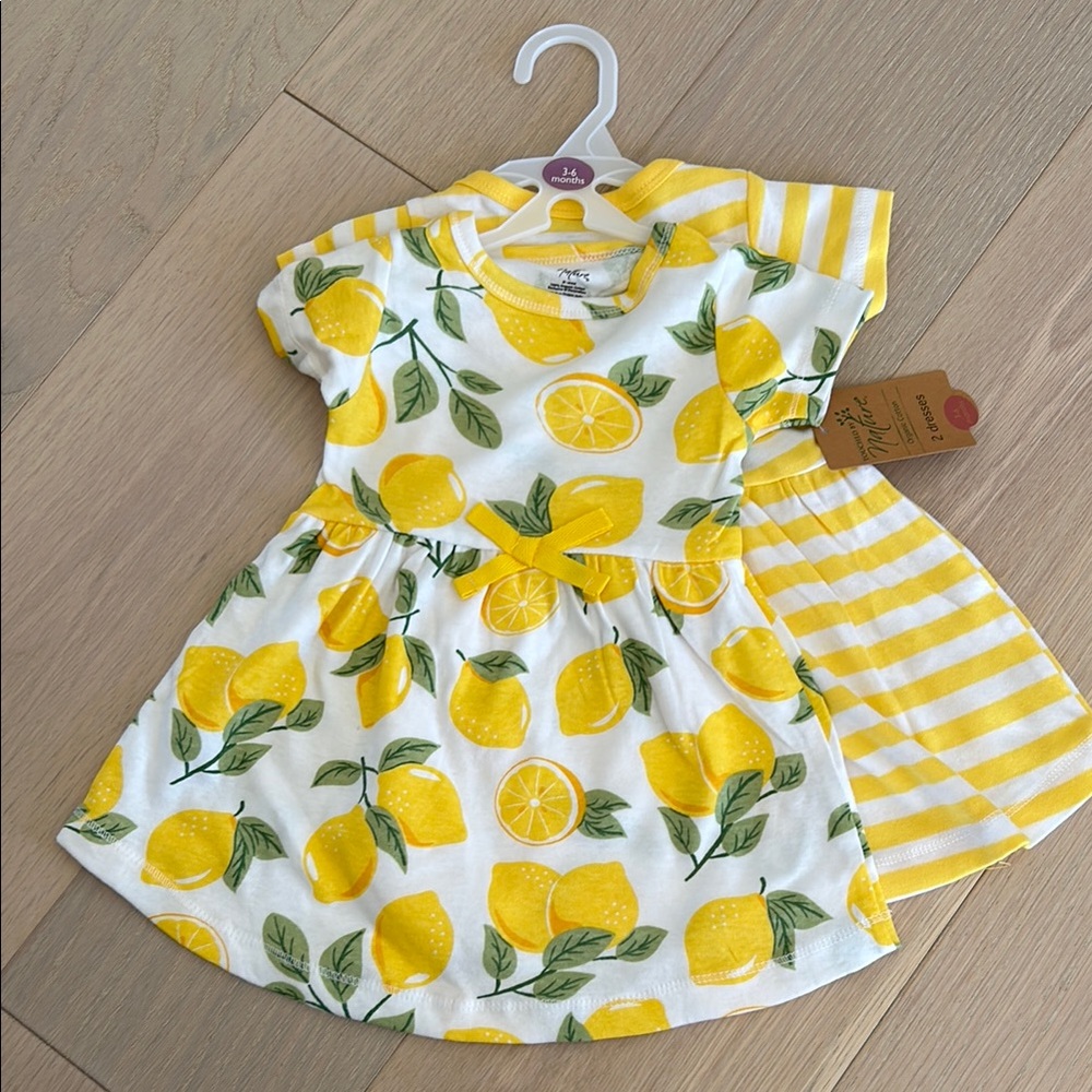 Two adorable lemon dresses